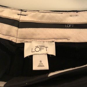 Loft Julie Size 8 Black Dress Pants